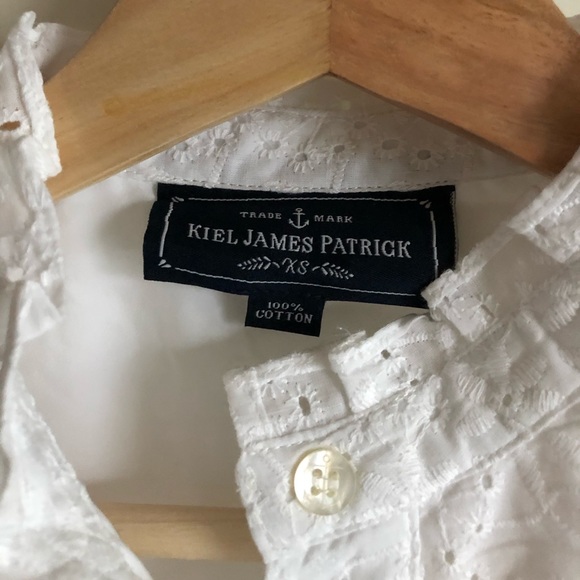 NWT Kiel James Patrick White Top XS - Picture 3 of 5